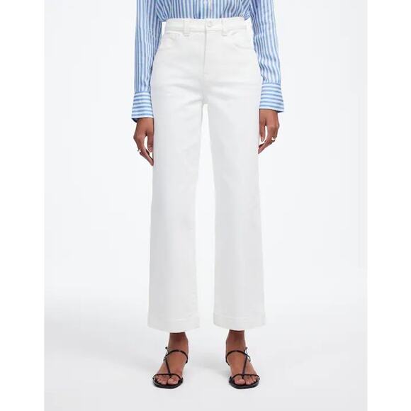 NWT Madewell The Perfect Vintage Wide Leg Crop Jean Size 28 - Picture 1 of 9